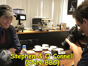 Stephen Yong Coffee featured on CNN/BBC by famous reporter O`Connell