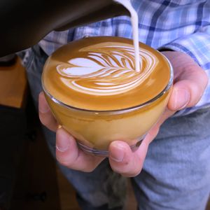 Caffe Latte Recipe for Cafe Menu, menu recipe template for cafe