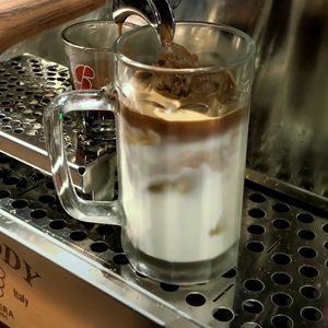 Ice Caffe Latte Recipe for Cafe Menu, menu recipe template for cafe