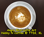 Caffe Latte with Latte Art Angry Birds