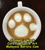 Latte Art in Kuala Lumpur - Cats paw